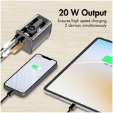 Logilink Power bank 20000 mAh, 1x USB-A, 1x USB-C, sa zaslonom, PD &amp, QC, transp. PA0307 aku-pack 20000 mAh Li-Ion prozirna | Eponuda.ba