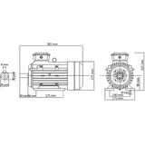  Trofazni električni motor aluminijski 2,2 kW / 3 KS 2840 o/min | shoptok.hr
