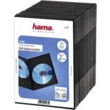 Slim DVD Double Jewel Case pack of 25, black 51185