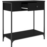  Konzolni stol crni 75 x 34 5 x 75 cm od konstruiranog drva | shoptok.hr