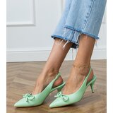 D/CEO Green low-heeled pumps with a bow Berlona | shoptok.hr