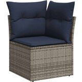  Vrtna garnitura - 7-dijelni set vrtnih sofa sivi od poliratana - Siva sa spremištem 5 | shoptok.hr