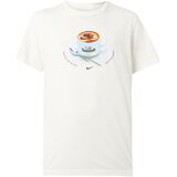 Nike Majica 'CAFE SWOOSH MUG' svetlo bež / karamel / temno rdeča / srebrna | Shoptok.si