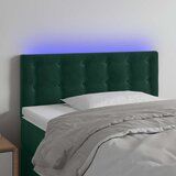  LED uzglavlje tamnozeleno 80 x 5 x 78/88 cm baršunasto | shoptok.hr