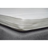CARRYHOME POSTELJA BOXSPRING 160 cm x 200 cm , tekstil siva | Shoptok.si