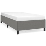 Maison Chic Posteljni okvir - Enojna postelja - Postelja za odrasle brez vzmetnice temno siv 90x190 cm blago-J7910, (21765440) Cene
