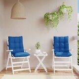  The Living Store Blazina za stol 2 kosa kraljevsko modra oxford tkanina - Blazina Za Stol Z Nizkim Naslonjalom, (21454894) Cene