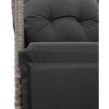 vidaXL 9-dijelni vrtni bistro set od poliratana s jastucima sivi | shoptok.hr
