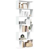 vidaXL Pregrada / regal za knjige 6 razina bijeli 70x24x193 cm drveni Cijene