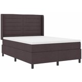  Krevet s opruga kutije Tamno smeđa 200 x 140 cm tkanina | shoptok.hr