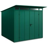 EcoStar Spremište Elegant-P Tip 2 (Vanjska širina uklj. krovni prevjes: 247,9 cm, Vanjska dubina uklj. krovni prevjes: 283,4 cm, Zelena, Dvostruka vrata) | shoptok.hr