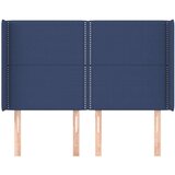 Uzglavlje s ušima plavi 147x16x118/128 cm od tkanine | shoptok.hr