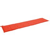  Jastuk za vrtnu klupu crveni 200 x 50 x 3 cm od tkanine Oxford | shoptok.hr