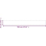  Balkonski zaslon svjetlosivi 75 x 700 cm 100 % poliester Oxford | shoptok.hr