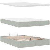  Otomanski krevet s madracem i LED 140x190 cm baršunasti | shoptok.hr