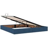  LED krevet za pohranu s madracem Plava 200 x 200 cm Tkanina | shoptok.hr