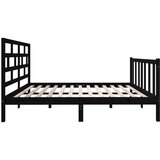  Posteljni okvir črn iz borovine 140x190 cm, (20645087) | Shoptok.si