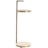 Light & Living Okrugao pomoćni stol s kamenom pločom stola ø 26 cm Leda – | shoptok.hr
