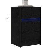  Noćni ormar Crni hrast 38 x 34 x 61 cm Konstruirano drvo | Eponuda.com