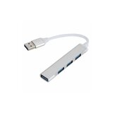 Fast_Asia USB 3.0 na 4 x HUB 3.0 metal sivi