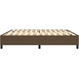  Okvir za krevet s oprugom tamnosmeđi 200x200 cm od tkanine | Eponuda.com