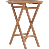vidaXL Zložljiva vrtna miza 60x60x75 cm trdna tikovina | Shoptok.si