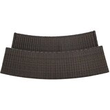 Poli vrtni barski stol smeđi 120 x 55 x 110 cm od poliratana | shoptok.hr
