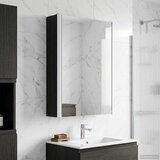  Kupaonski ormar s ogledalom Crni hrast 33 x 11,5 x 50 cm | shoptok.hr