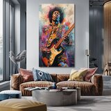  Image JIMI HENDRIX - Vatreni tonovi | 100% originalna akrilna boja | ePonuda.com