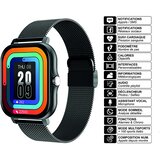 Avizar Povezan Balneo Watch 1,69 "zaslon Bluetooth 5.1 IP67 jeklena zapestnica, Črna, (5000208920) | Shoptok.si