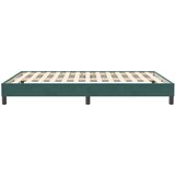 Box spring postelja brez vzmetnico temno zelena 140x210cm žamet, (21792038) | Shoptok.si