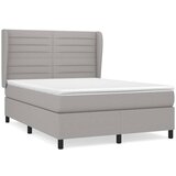Maison Chic Box spring postelja - Vzmetna postelja z vzmetnico svetlo siva 140x200 cm blago SL7082, (21902453) | Shoptok.si