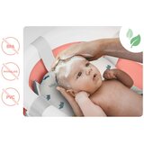 Ricokids RK-287 sklopiva kada za bebe – s termometrom, stalkom i uloškom, bijelo-ružičasta | shoptok.hr
