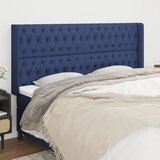  Uzglavlje s ušima plavo 203x16x118/128 cm od tkanine | shoptok.hr