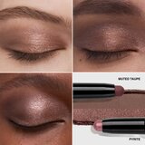 Bobbi Brown Long-Wear Cream Shadow Stick Duo senčila za oči v svičniku duo odtenek Pyrite / Muted Taupe 1.6 g | Shoptok.si