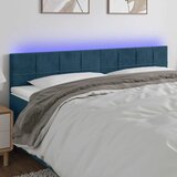  LED uzglavlje tamnoplavo 160x5x78/88 cm baršunasto | shoptok.hr