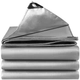 cerada 4 x 5 m, 120 g/m², srebrno-siva