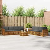  Set vanjskih sofa 9 kom. Prirodna i antracit | shoptok.hr