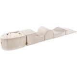 MeowBaby Igralište od krem korduro pjene 250x45x30 cm Montessori - Cijene