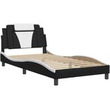 vidaXL okvir za krevet s uzglavljem crno-bijeli 100x200cm umjetna koža | shoptok.hr