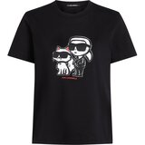 Karl Lagerfeld Majica siva / krvavo rdeča / črna / bela Cene
