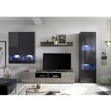 Hom`in DNEVNI REGAL, antracit, siva, barve srebrnega hrasta | Shoptok.si