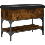 vidaXL Klop za čevlje dimljen hrast 62x32x45 cm inženirski les, (21060469) Cene
