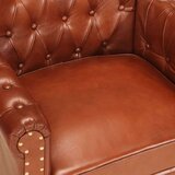  Fotelj rjavo pravo kozje usnje | Shoptok.si