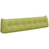 vidaXL Poglavni vzglavnik Svetlo zelena 200 x 24 x 50 cm blago, (5000278044) | Shoptok.si