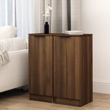 vidaXL Komoda 2 kosa rjavi hrast 30x30x70 cm konstruiran les Cene