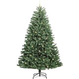 vidaXL Umjetno božićno drvce s nogom Zelena 300 cm PVC i metal | shoptok.hr