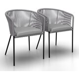 Bessagi Garden Set Vrtnih Stolov Victor, 2 Kos, Svetlo Siva | Shoptok.si