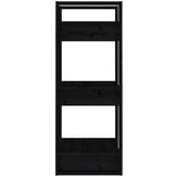 Ormarić za knjige / pregrada crni 41 x 35 x 91 cm od borovine | shoptok.hr