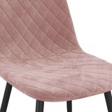  Blagovaonske stolice 4 kom ružičaste baršunaste | shoptok.hr